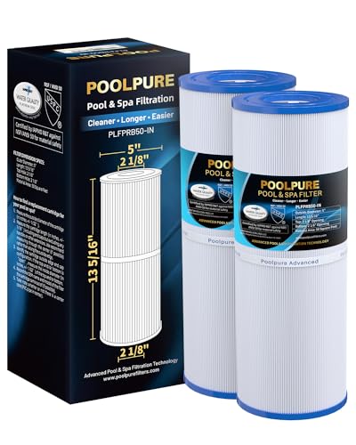 POOLPURE Spa Filter for Hot Tub ???? ???????? ???. Compatible with Pleatco PRB50-IN, PRB501N, Unicel C-4950, Filbur FC-2390, Dynamic 03FIL1600, 50 sq.