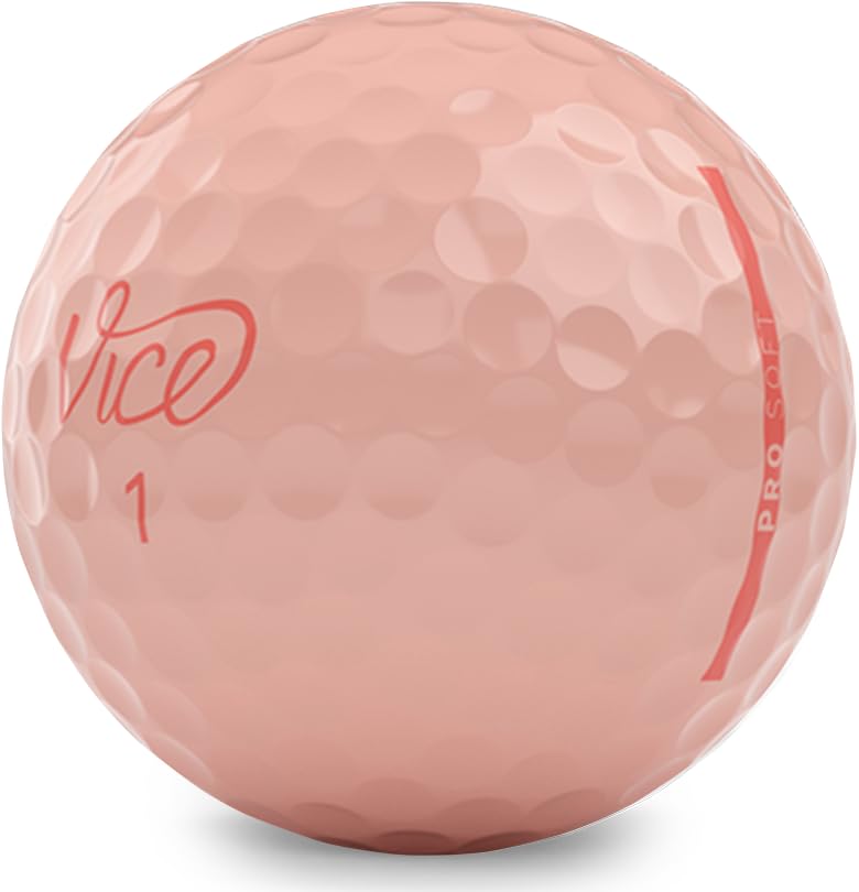 VICE Golf Pro Soft Hue Peach Parfait Golf Balls