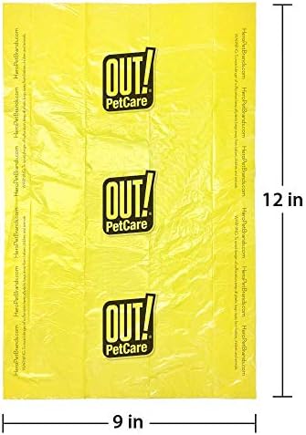 OUT! Dog Poo Bags, Strong, Leak Proof Dog Waste Bags - 60 Rainbow Bags