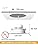 iLC Smart LED Recessed Downlights Ceiling Lights, Work with Alexa (Echo Devices Required), Diameter 95-110 mm Hole Size 4 Inch CCT Turnable 2700K-6000K, IP44, APP Controlled for Bathroom (6 Pack)
