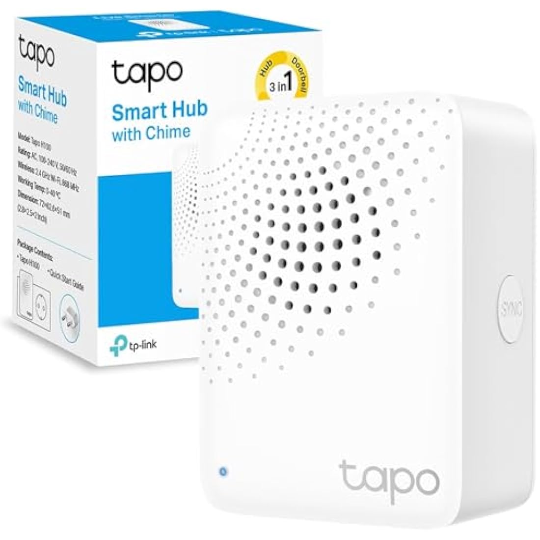 TP-Link H100 Tapo Smart Home, White, Hub
