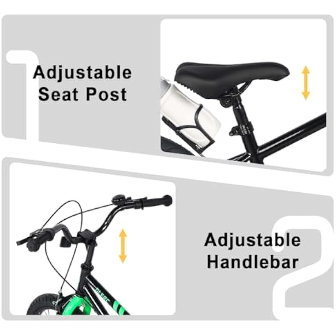 Glerc Fantacy 20 Inch Kids Bike for 2-14 Years Old Boys Girls with Water Bottle Holder & Stabilisers, Multiple Colors