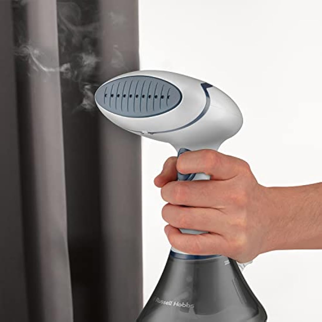 Russell Hobbs Steam Genie Handheld Clothes Steamer, No Ironing Board Needed, Ready to Use in 45s, 200ml Detachable Water Tank, Compact Garment Steamer for Home and Travel, 10m Steam Time,1600W, 25591