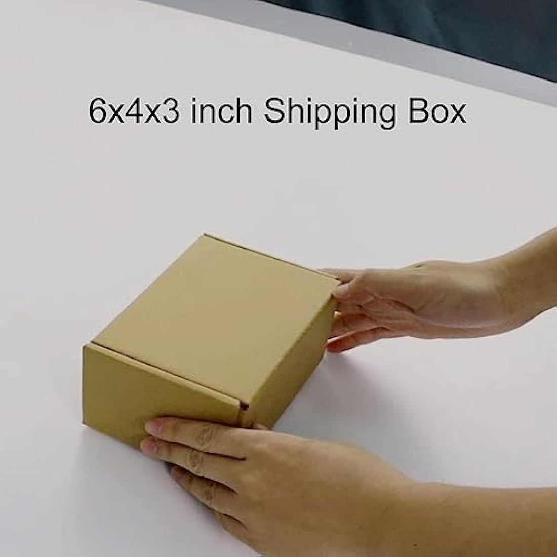 RLAVBL 25 Pack 153x102x76 mm (6x4x3 in) Shipping Boxes Small Brown Corrugated Cardboard Box for Packing Mailing