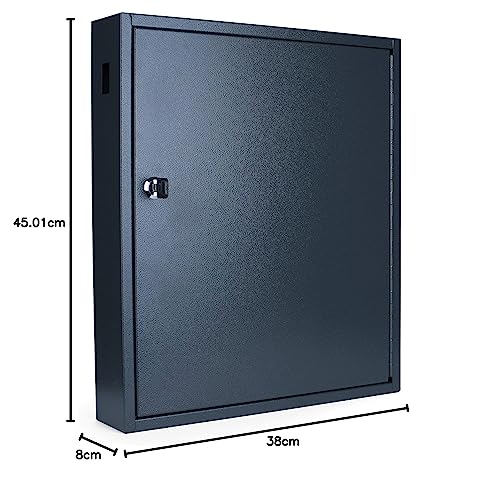 PAVO Deluxe Key Cabinet, Dark Grey, 8 x 38 x 45 cm