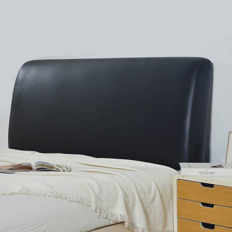 Bestenrose Bed Headboard Cover Waterproof Pu leather All-inclusive Elastic Headboard Protection Cover for King Double full Headboard Protector