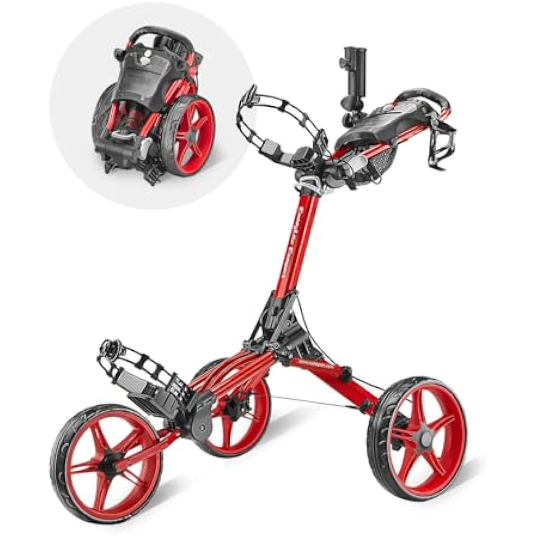 Caddytek CaddyLite Compact Semi-Auto Folding and Unfolding Golf Push Cart