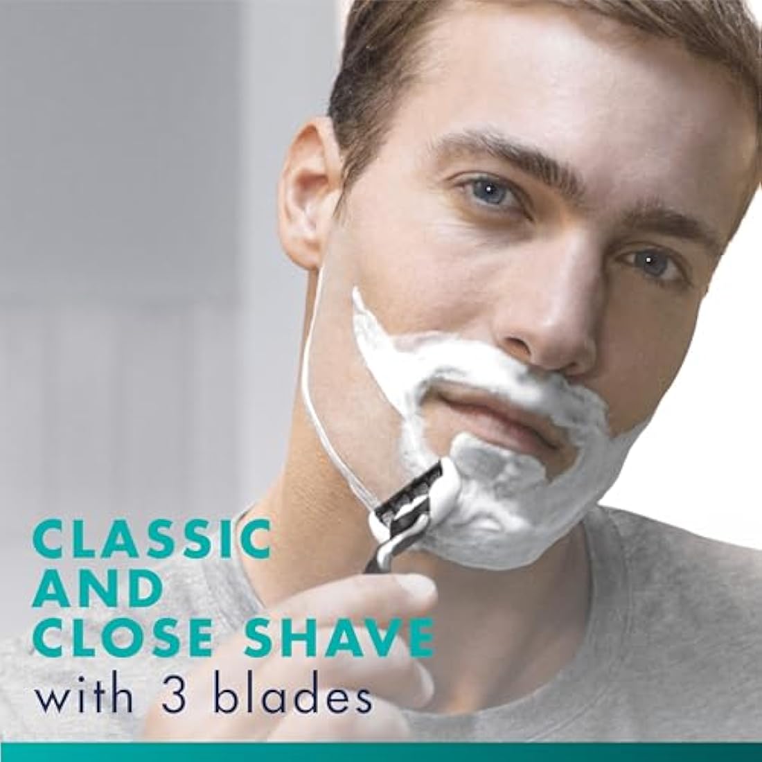 Gillette Mach3 Razor Blades Men, 12 Razor Blade Refills, Compatible with Gillette Mach3 Razors for Men