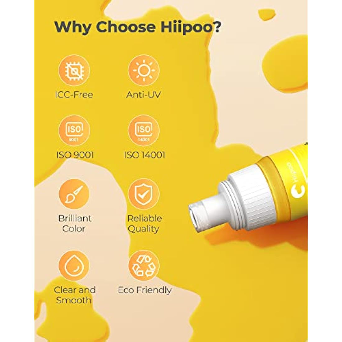 Hiipoo Sublimation Ink for ET-2720 ET-2760 ET-2800 ET-2803 ET-2830 ET-4800 ET-3760 ET-4700 ET-2850 ET-7720 ET-15000 Anti-UV/Upgrade Version/Offer Free ICC Printing