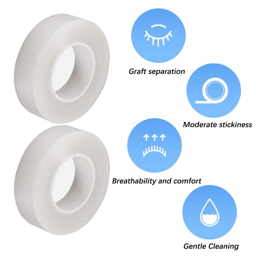 FYACCD Eyelash Tape, 2 Rolls Eyelash Extension Tape, Eyelashes Adhesive Tape, for Eyelashes Extension, DIY