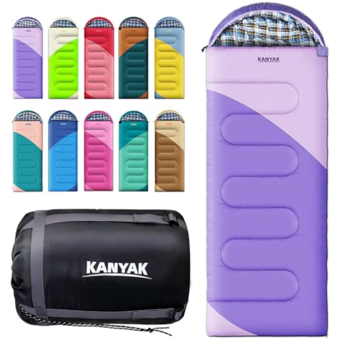 Camping Sleeping Bag, 32 Sleeping Bags for Adults Kids Teens Cold Weather Warm Sleeping Bag Winter for 3-4 Season Camping, Camping Gear Equipment, Traveling, and Outdoors
