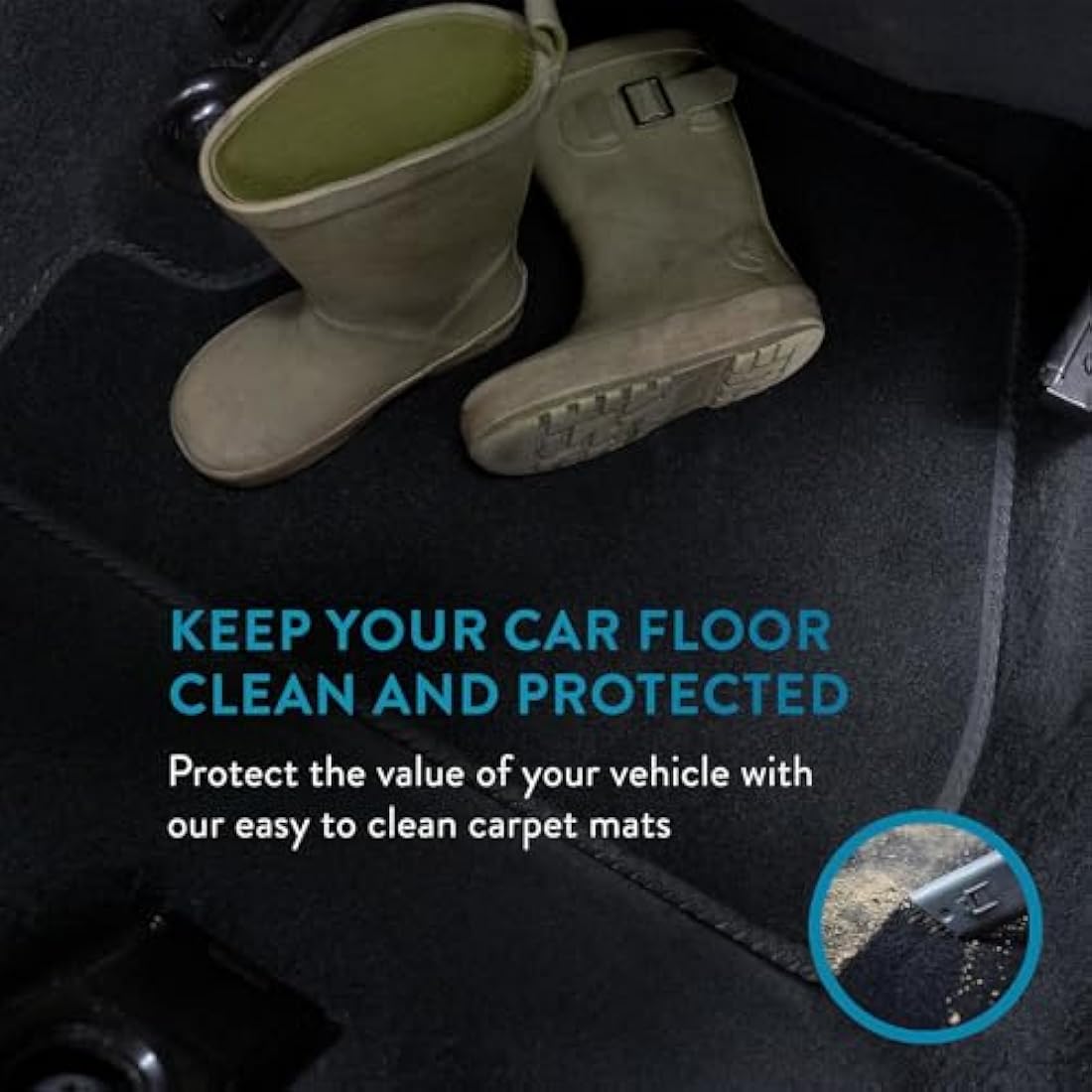 Seat Alhambra (2010+) [7 Seat] Car Mats Accessories Tailored Fit Carpet Floor Mats Non Slip Black Trim Full Coverage Compatible Accessory Front Rear Set Anti Slip Granulated Backing Clips