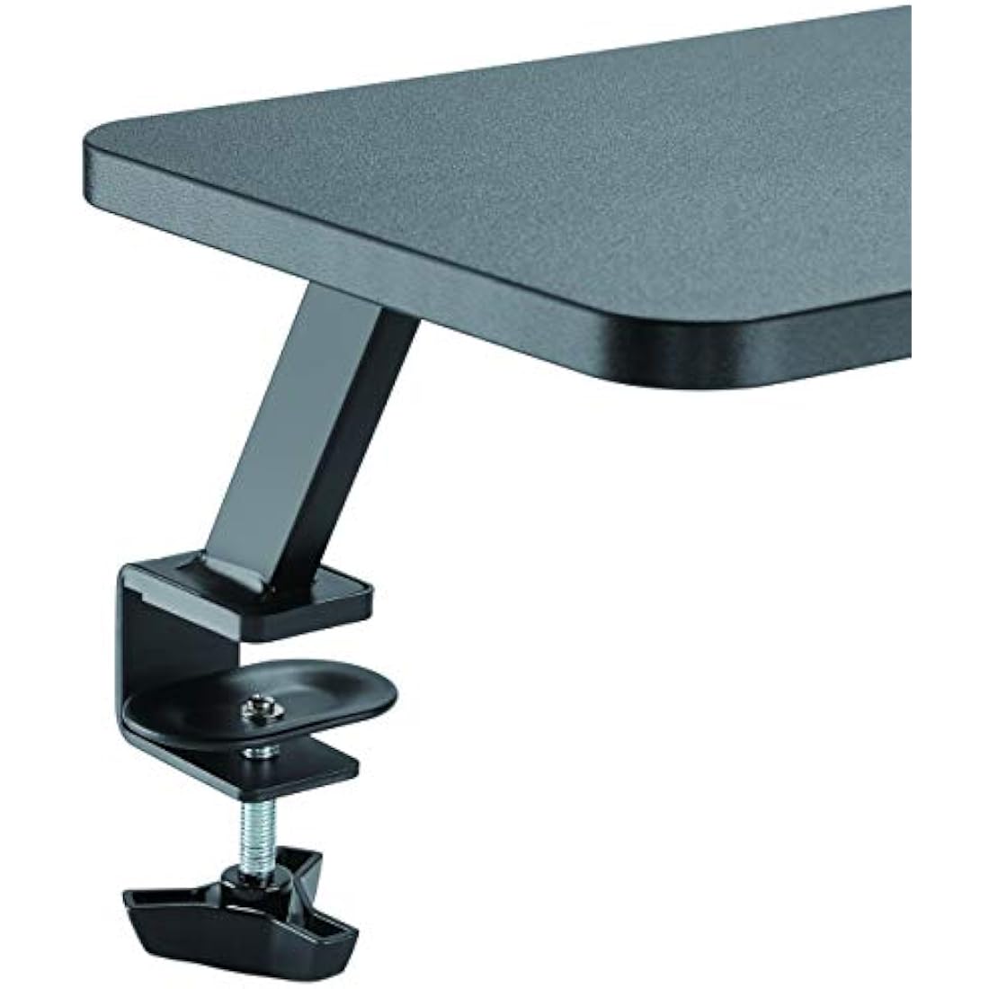Monitor Riser Stand - Clamp-on Monitor Shelf for Desk - Extra Wide 25.6" (65 cm) For up to 34" Monitors - Black (MNRISERCLMP)