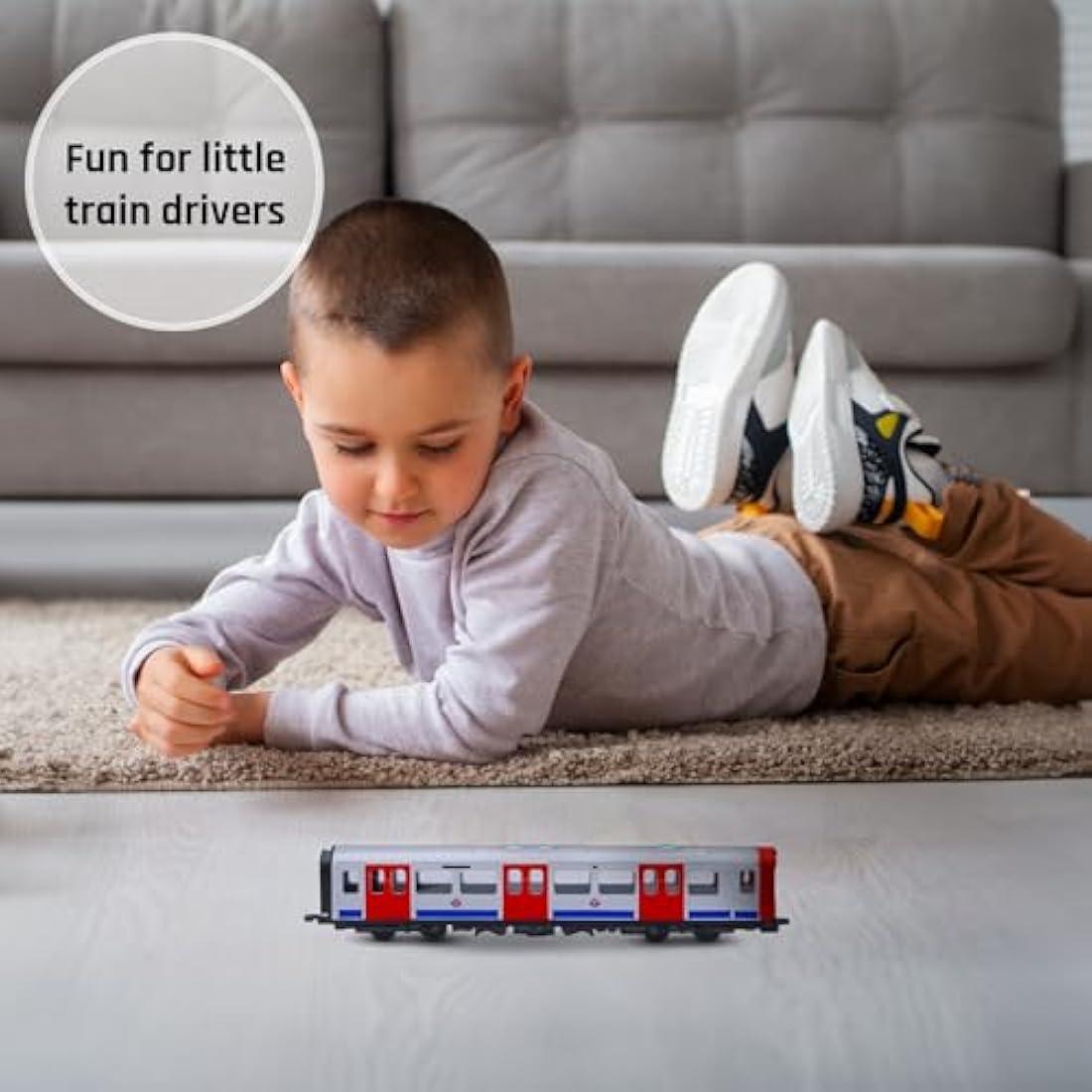 Officially Licensed London Underground Tube Train Diecast Model - Realistic Diecast Metal Toy for Kids and Collectors - Transport for London