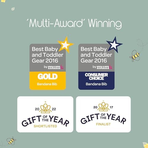 Ziggle - Bandana Dribble Bibs - Cotton Front Baby Bibs Newborn to 24 Months - Newborn Baby Gifts - Bibs For Comfortable Kids