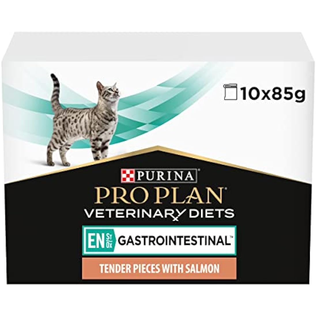 PRO PLAN VETERINARY DIETS EN Gastrointestinal Wet Cat Food Salmon 10 pack of 85g