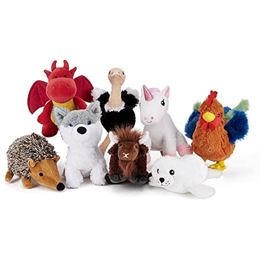 Zappi Co Children's Soft Cuddly Plush Toy Animal - Perfect Perfect Soft Snuggly Playtime Companions for Children (12-15cm /5-6") (Cockerel)