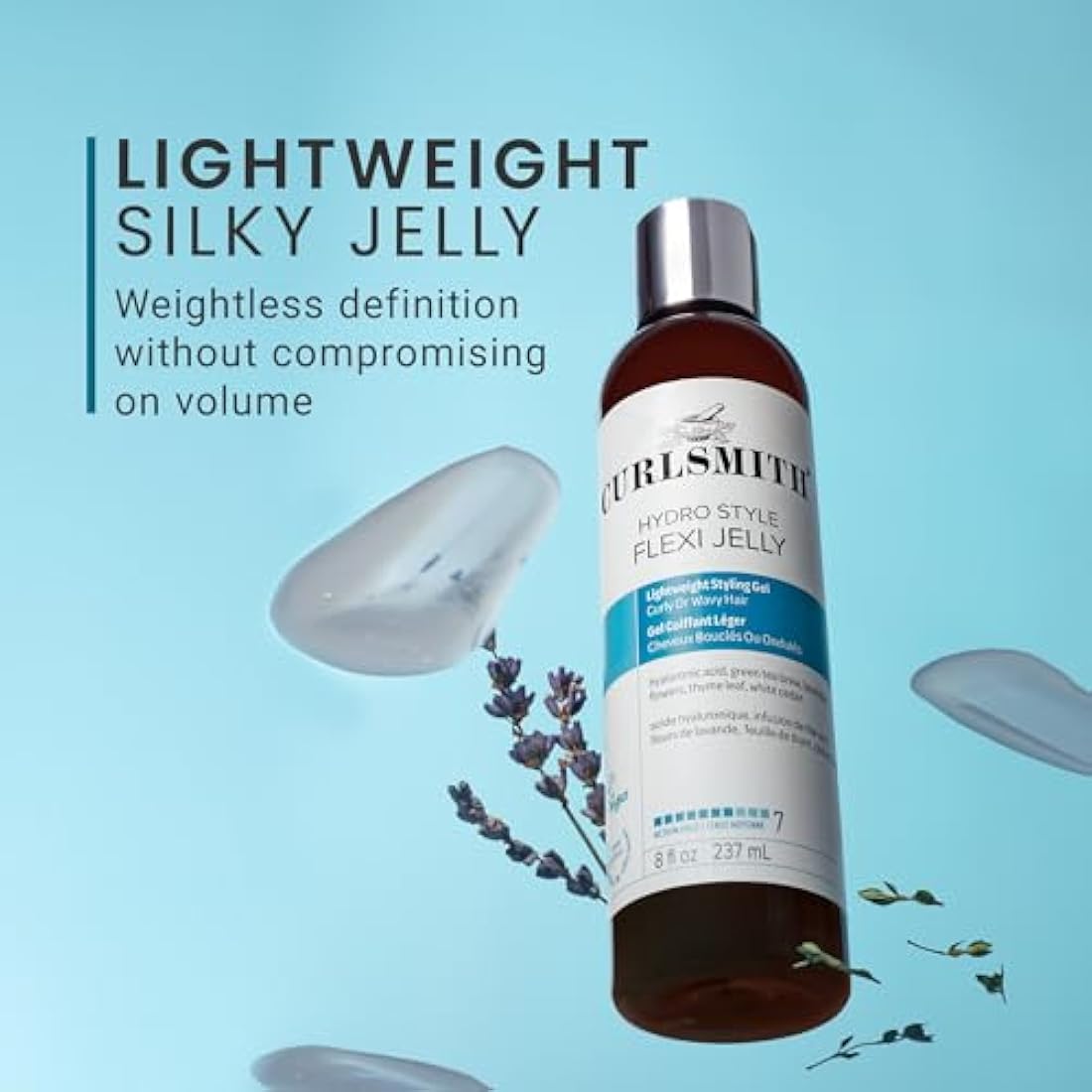 Curlsmith - Hydro Style Flexi-Jelly - Vegan Defining Gel for Wavy, Curly or Coily Hair (473ml)