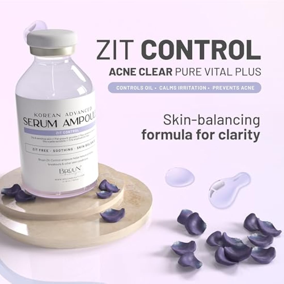 BRÜUN AC - Control Clear and Pure Vita Plus Ampoule - Refreshing and Vitalizing Skin Care Serum 1.18 fl.oz