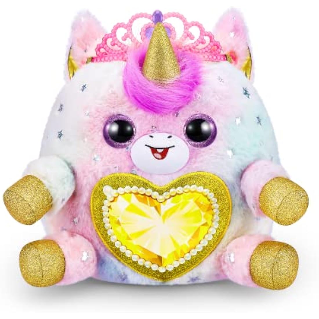 Rainbocorns Fairycorn Princess Series 6 Ruby the Unicorn - Collectible Plush - Magical Fairy Princess Surprises, Cuddle Plush Stuffed Animal, Stickers (Unicorn)