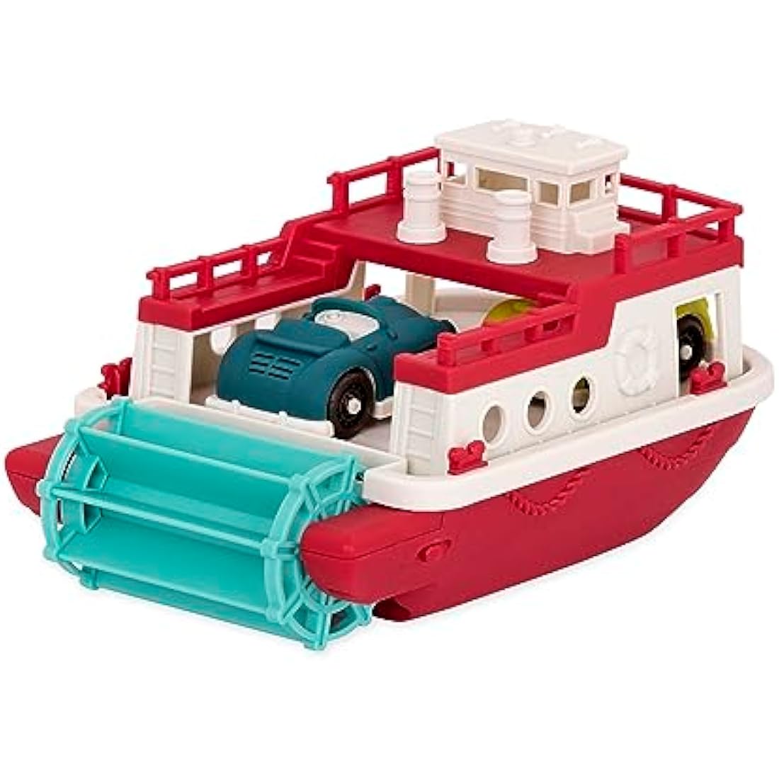 Battat – Wonder Wheels – Pool And Bath Toys For Babies, Toddlers – Floating Toy Boat For Water Play – Recyclable Materials – Ferry Boat – 1 year +