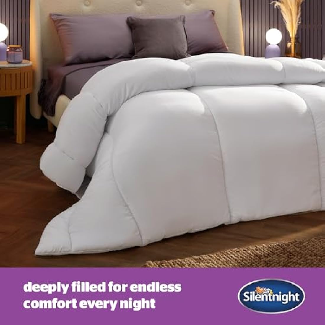 Silentnight Deep Sleep Duvet 10.5 Tog - All Year Round Soft Fluffy Comfortable Duvet - Hypoallergenic Machine Washable - Single, White, 444729GE