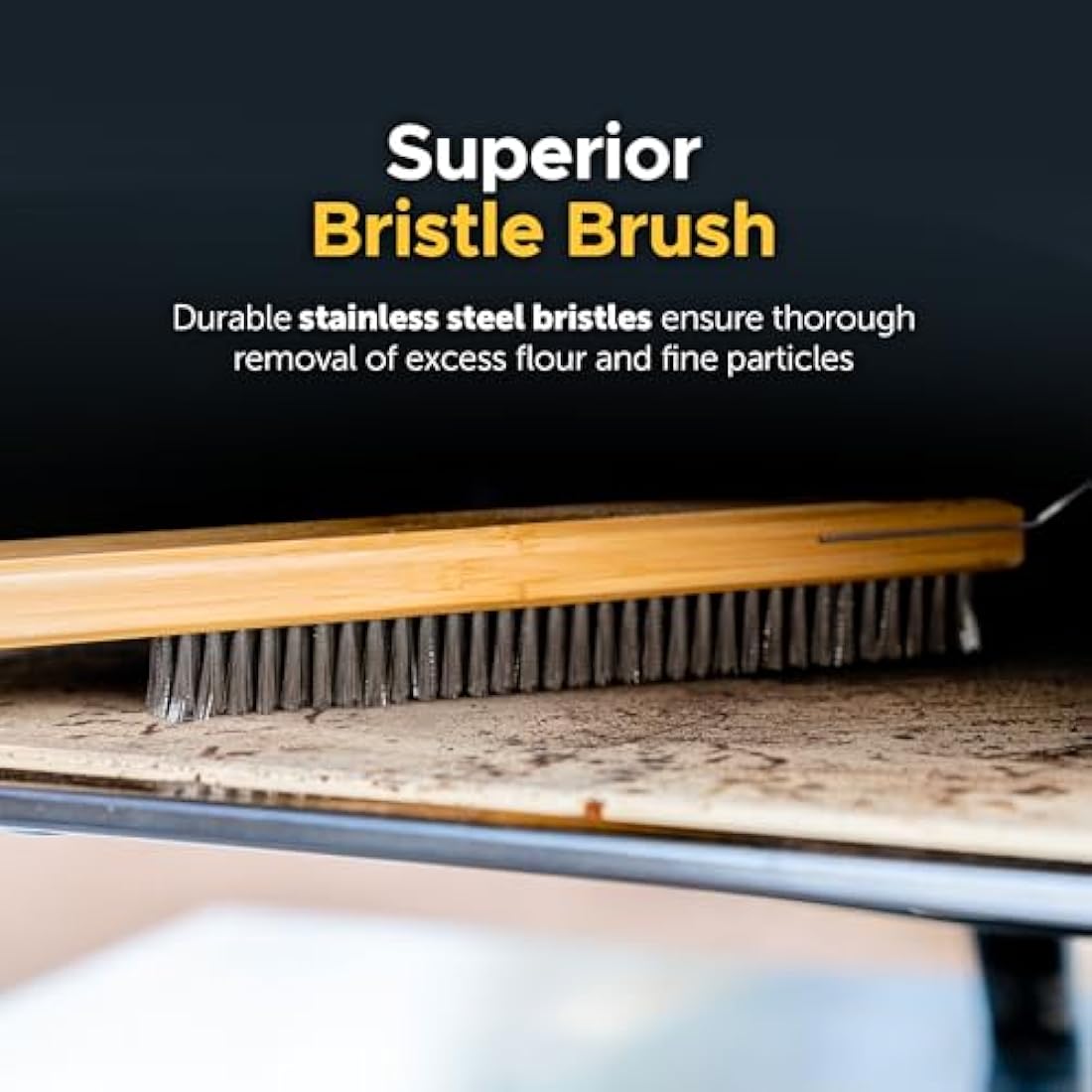 Ooni Wire Brush – BBQ and Pizza Stone Cleaner, Outdoor Cooking Tool, Grill Utensils