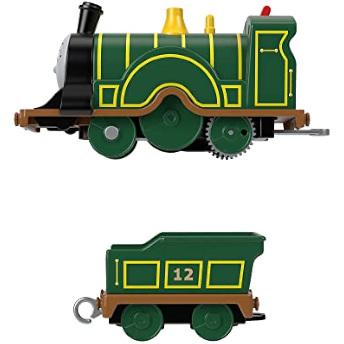 Thomas & Friends Motorized Toy Train Emily Battery-Powered Engine with Tender for Pretend Play Preschool Kids Ages 3+ Years, HHN41