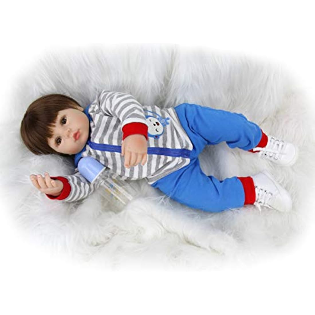 ZIYIUI Reborn Baby Dolls 20" Real Soft Vinyl Silicone Realistic Dolls Toddler Lifelike Reborn Baby Boy Toys For Age3+ (20 inch Reborn Dolls Boy)