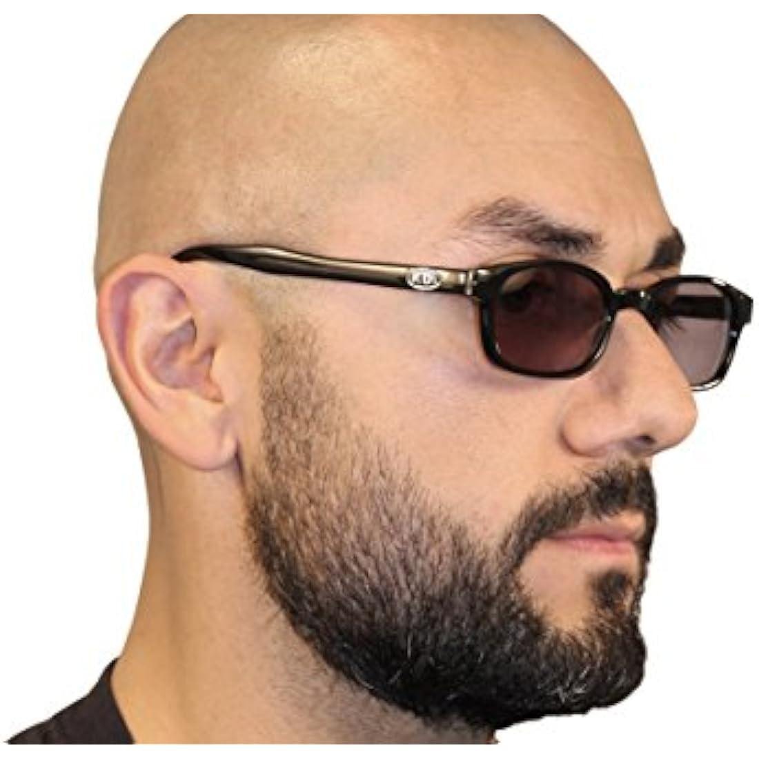 Pacific Coast Original KD's Biker Sunglasses (Black Frame/Rose Colored Lens)