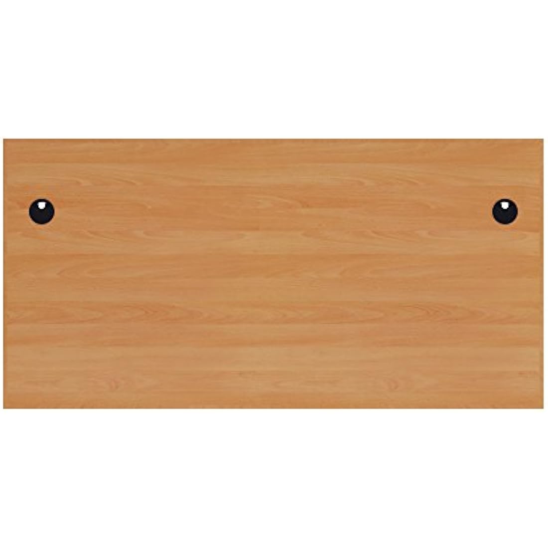 Office Hippo Heavy Duty Rectangular Cantilever Office Desk, Home Office Desk, Office Table + Integrated Cable Ports, PC Desk For Office or Home, 5 Yr Wty - Silver Frame/Beech Top, 120cm x 80cm