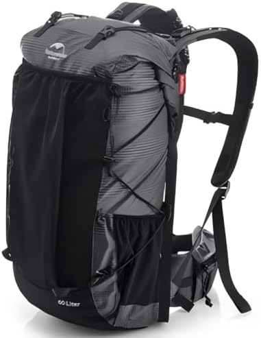 Naturehike 60L Internal Frame Hiking backpacking backpack, Camping Waterproof Mountaineering Bag,Outdoor Daypack with Rain Cover