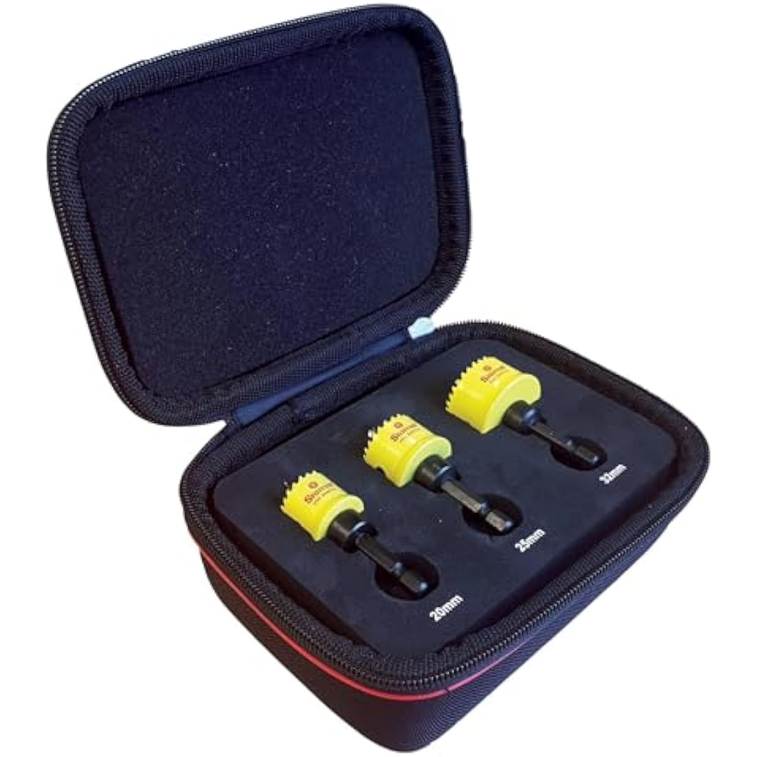 Starrett CSC 3-Piece Hole Saw Set - For Cordless Drills - 20mm, 25mm and 32mm - No Arbor or Pilot Drill Bit Required