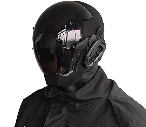 KYEDAY Punk Mask Cosplay for Men, Cosplay Halloween Mask Fit Party Music Festival Accessories