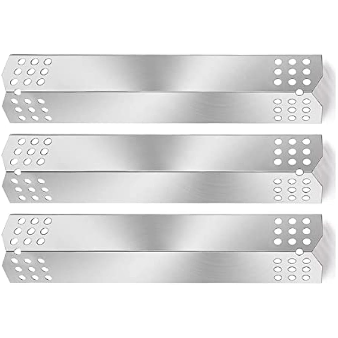 GFTIME 37cm Heat Plate for Beefeater 3, Napoleon, Nexgrill, Grillmaster, Charbroil, Broilmaster, Stainless Steel Flame Tamer, Heat Shield, 3 Pack