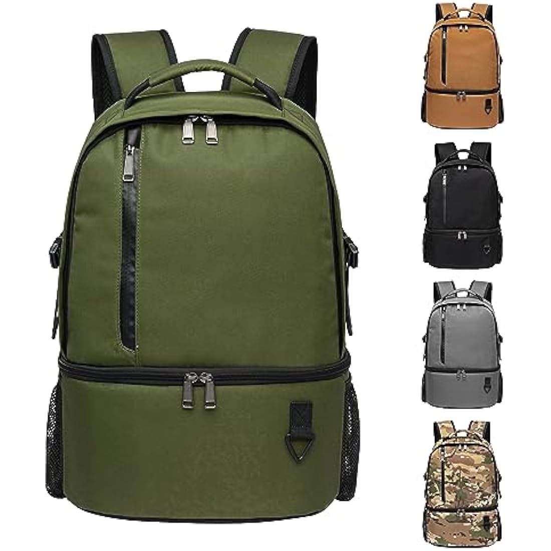 TUGUAN Insulated Cooler Backpack 28L Leakproof Cool Bag Rucksack Double Deck Bottom Thermal Compartment Picnic Backpack for Lunch, Beach, Camping