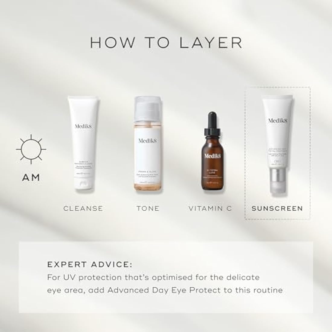 Medik8 Advanced Day Total Protect SPF 30 Face Moisturiser - Hydrating & Non-Greasy UVA Protection - Lightweight Suncreen & Moisturiser - 50ml
