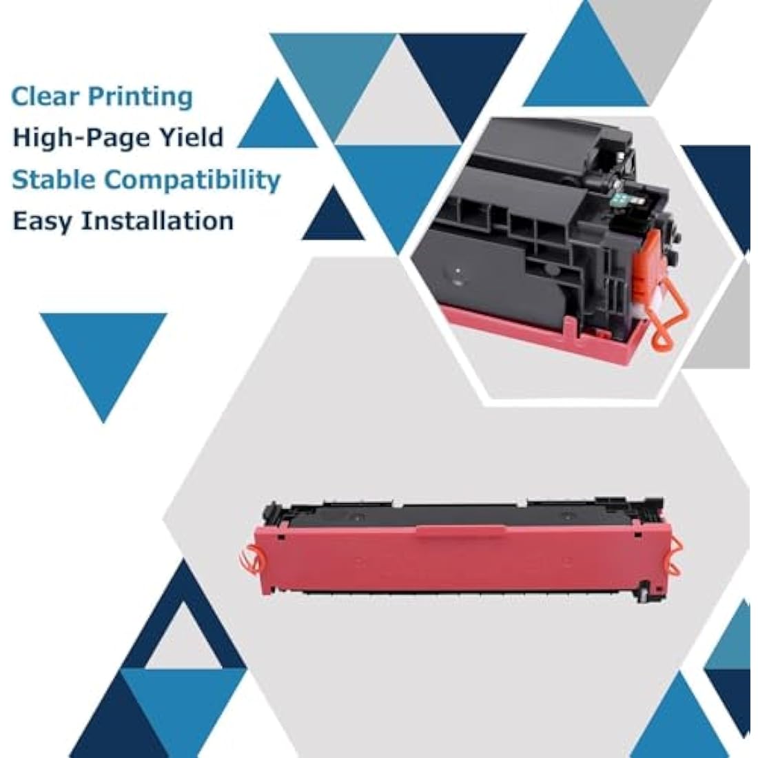 207A Toner Cartridge With Chip Multipack Compatible for HP 207A 207X Color Laserjet Pro MFP M283fdw Toner cartridge M255dw M282nw M283fdn M255nw M255 M282 M283 - W2210A W2211A W2212A W2213A