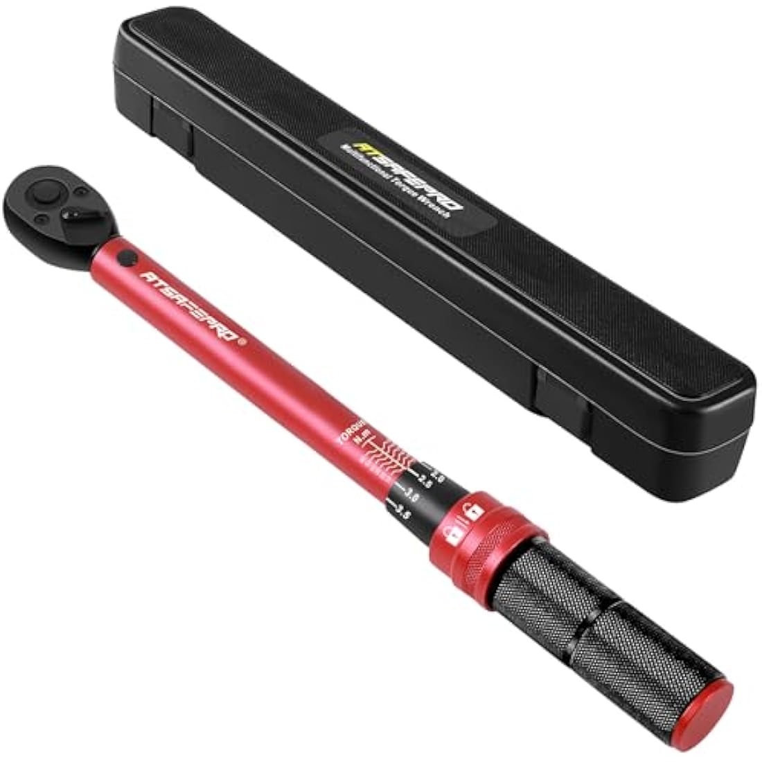 ATsafepro Torque Wrench 3/8 Inch, Drive Click 5-60 Nm Torque Wrench Auto, Dual Direction Adjustable 72 Tooth Bike Torque Wrenches for Bike and Motorcycle Car Maintenance