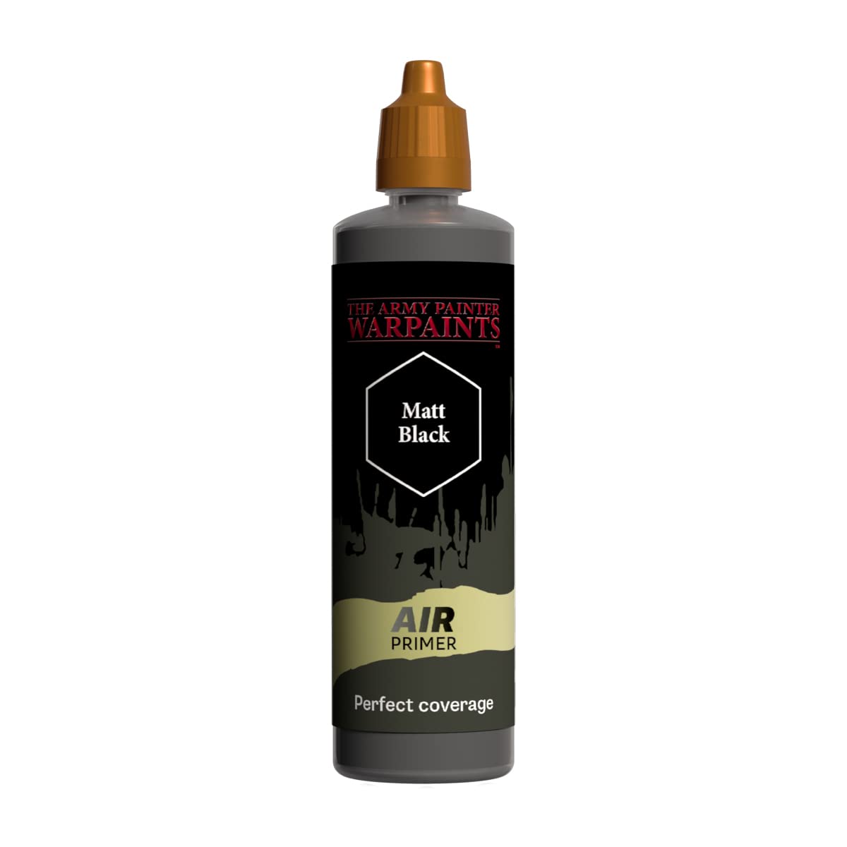 The Army Painter Airbrush Primer Matt Black, 100ml Dropper Bottle Acrylic Paint Primer for Airbrushing and Painting Wargaming Miniatures, Perfect for