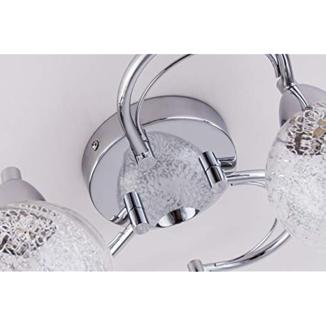 AUROLITE AL1033 BOLLA 3xG9 LED Semi Flush Ceiling Light, Polished Chrome Finish, 12W, Warm White (3000K), Ideal for Living Room, Bedroom, Kitchen, and Hallway