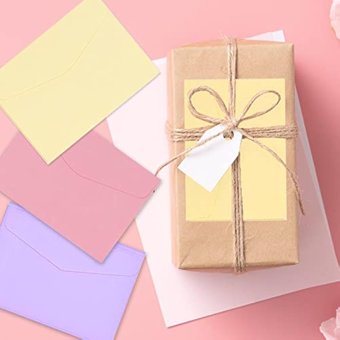 60 Pcs Small Multi Color Envelopes - Cute Tiny Envelopes for Christmas, Thanksgiving, Wedding, Birthday Party Supplies (6 Colors)