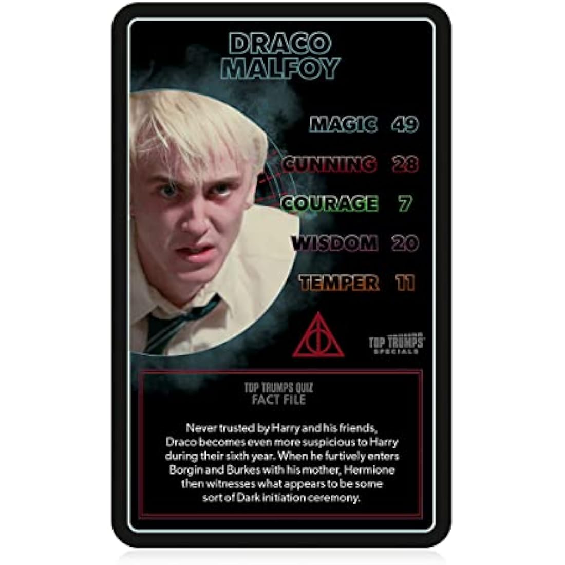 Top Trumps Harry Potter Dark Magic Specials Card Game, Play with Voldemort, Bellatrix Lestrange, Barty Crouch Jr and Draco Malfoy, Educational for 2 plus players makes a great gift for ages 6 plus
