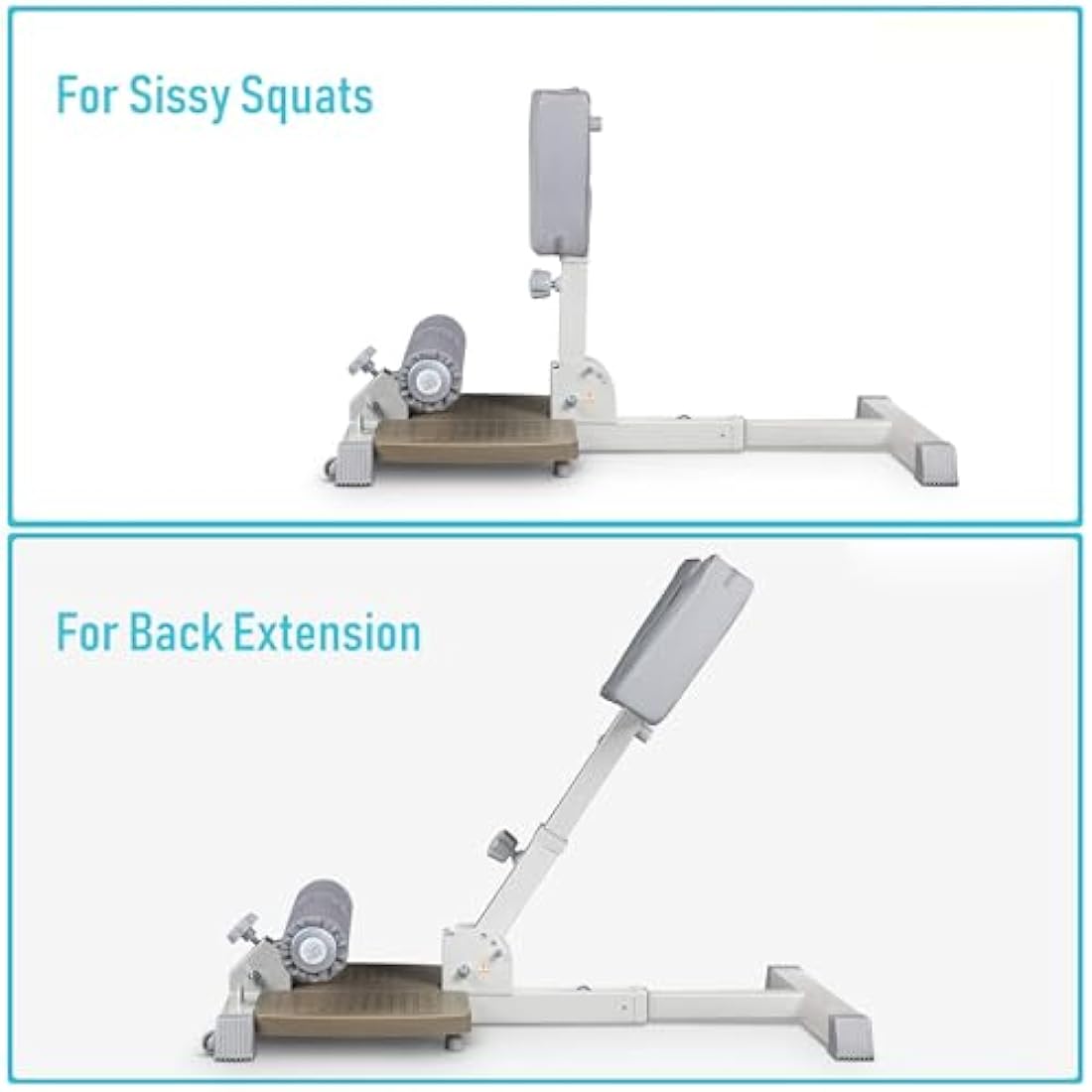 leikefitness Deluxe Multi-Function Deep Sissy Squat Bench Home Gym Workout Station Leg Exercise Machine