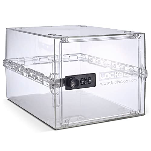 Lockabox One Crystal | Premium Lockable Storage Box | 10 Litre Combination Lock Box For Food, Medicine & Home Safety | BPA-Safe