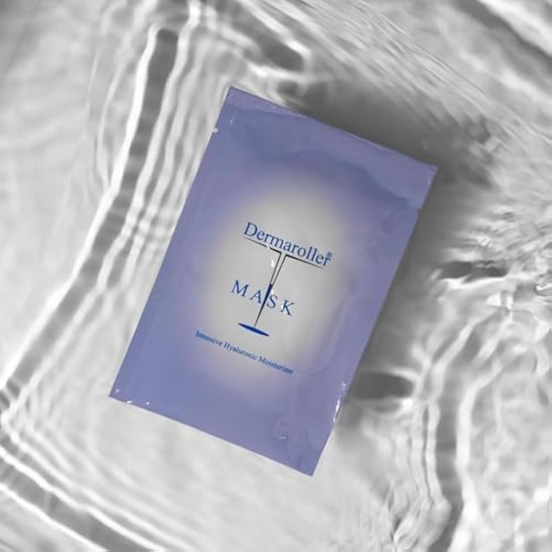 Dermaroller Hyaluronic Acid Face Mask Against Dry Skin - Moisturises, Reduces Wrinkles, Supports Collagen Formation - Pack of 1 (1 x 5 Pieces)