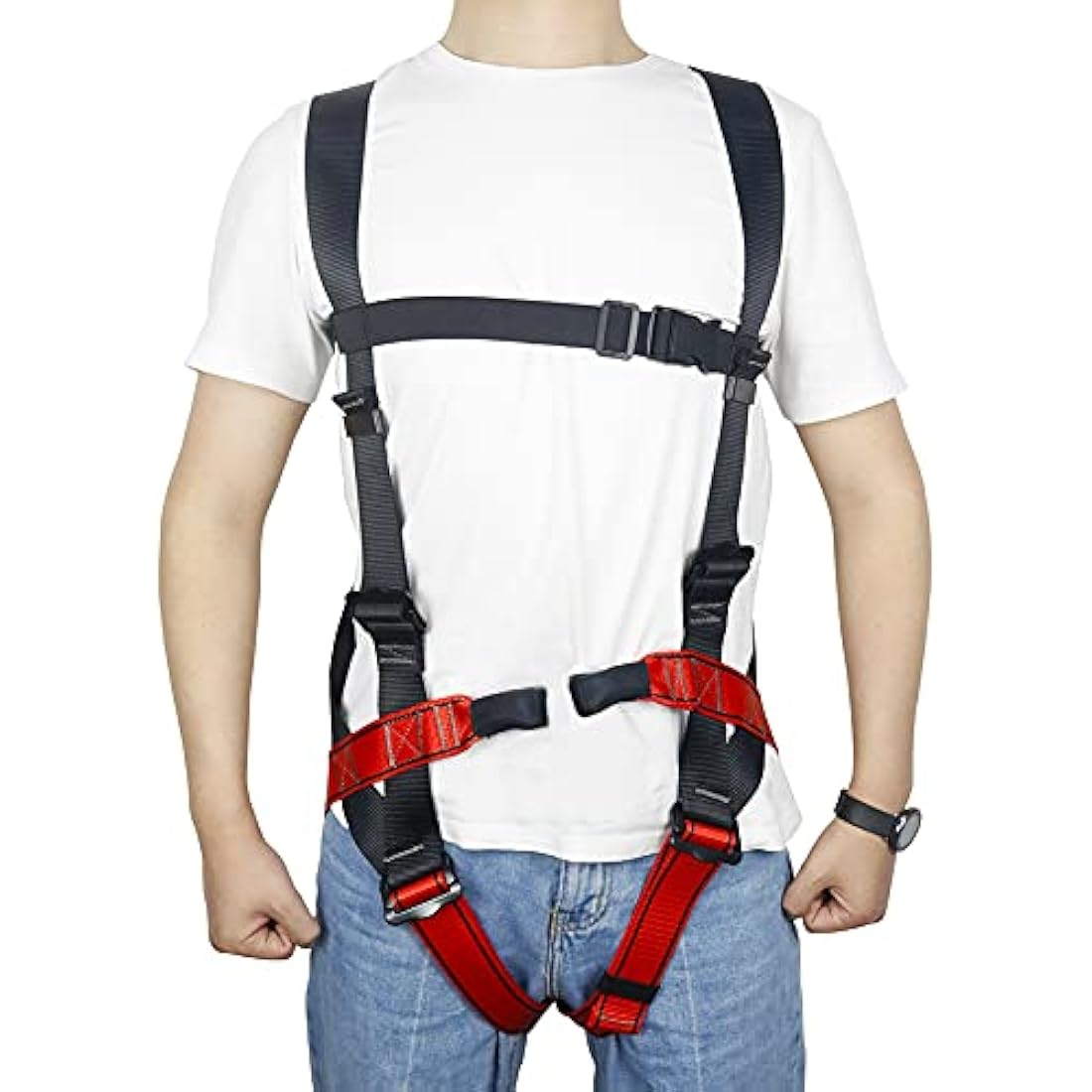 NewDoar Climbing Harness CE Certification Rock Climbing Rappelling Equipment Full Body Harness Guard Protect Rappelling Rescuing Equipment