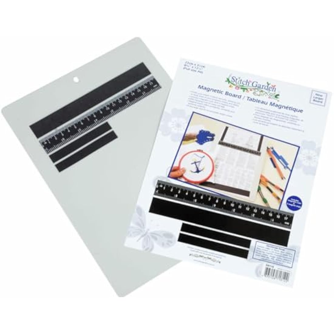 Stitch Garden Magnetic Board A4 with Ruler and 3 Magnet Strips by Stitch Garden