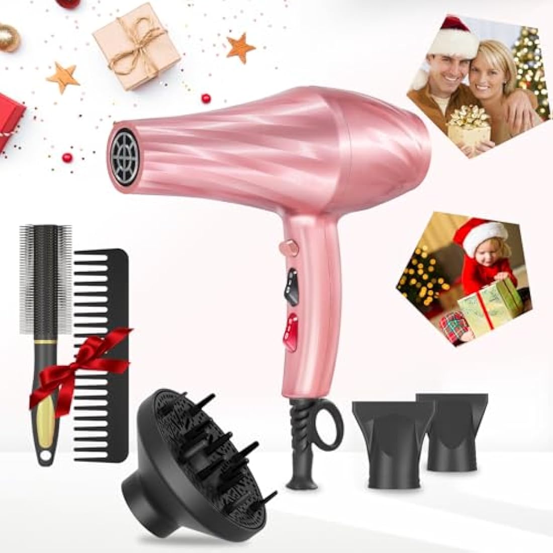 Hair Dryer, Jooayou 3000W Professional Ionic Hairdryers for Women Men, Fast Drying Blow Dryer with Diffuser for Salon Home Travel, Perfect for Gifts