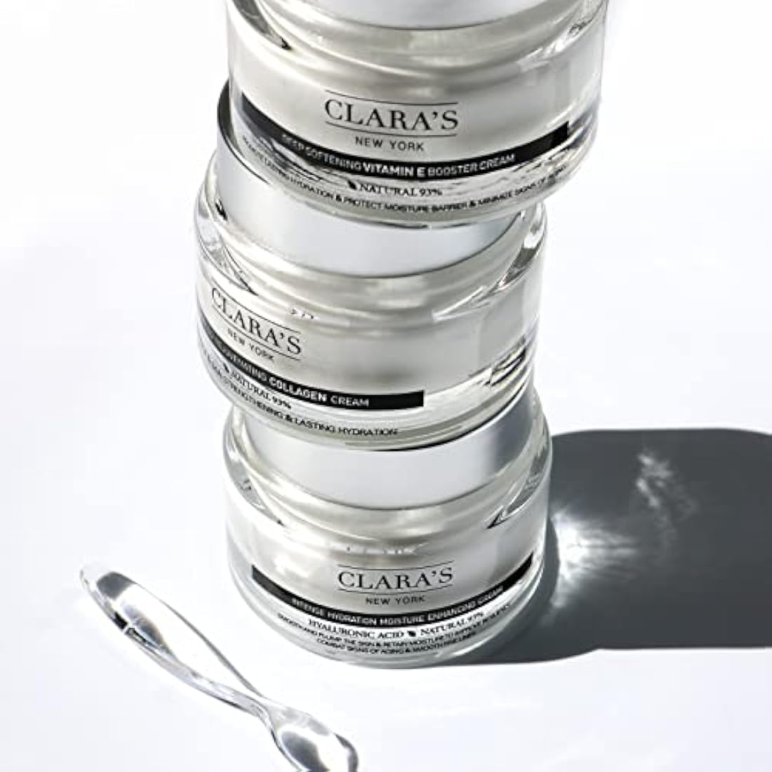 Clara's New York Intense Hydration Moisture Enhancing Cream, Anti-Aging Hyaluronic Acid Face Cream to Smooth and Plump Skin, Retains Moisture, Suitable for All Skin Types 50ml